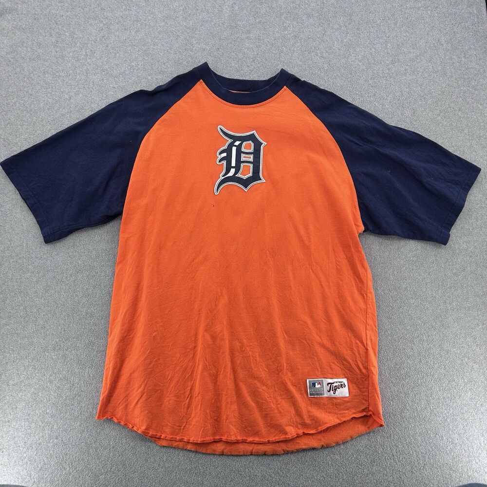Vintage Detroit Tigers Old English D Stitch Baseball Shirt Men's XL